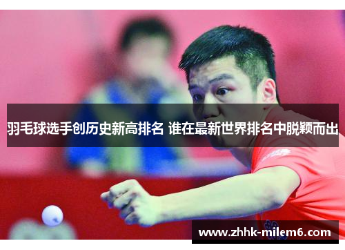 羽毛球选手创历史新高排名 谁在最新世界排名中脱颖而出