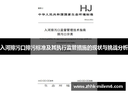入河排污口排污标准及其执行监管措施的现状与挑战分析
