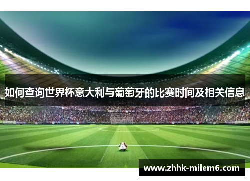 如何查询世界杯意大利与葡萄牙的比赛时间及相关信息
